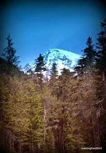 First glimpse of Mt. Rainier
