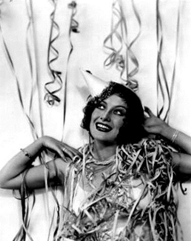 Joan Crawford rings in the New Year - c Late 1920s