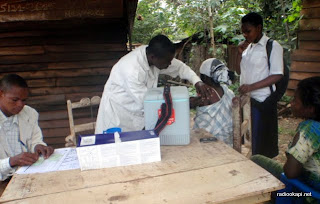 Lancement de la campagne de vaccination contre le tétanos maternel et néonatal à Bukavu, décembre 2010