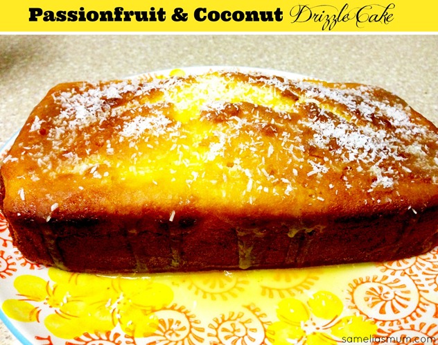 Passionfruit & Coconut Drizzle Cake