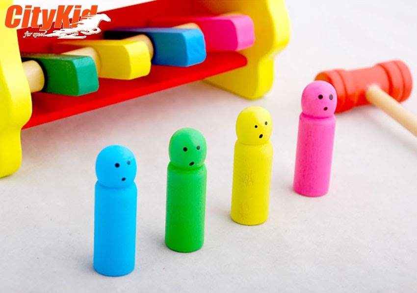 Đồ chơi bằng gỗ cho bé Bộ gõ gỗ cho bé Percussion Toys-02