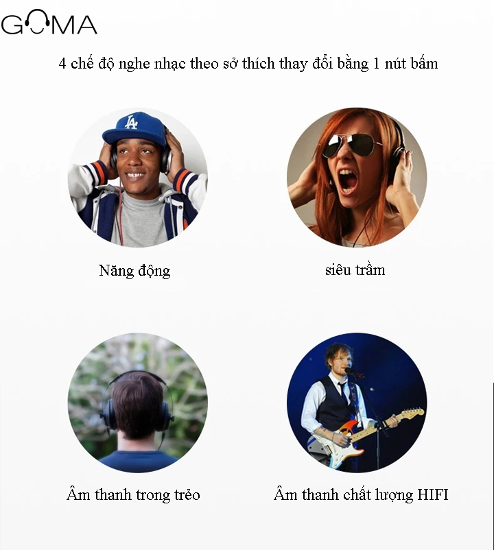 Tai nghe chụp tai Bluetooth Qilian BH2