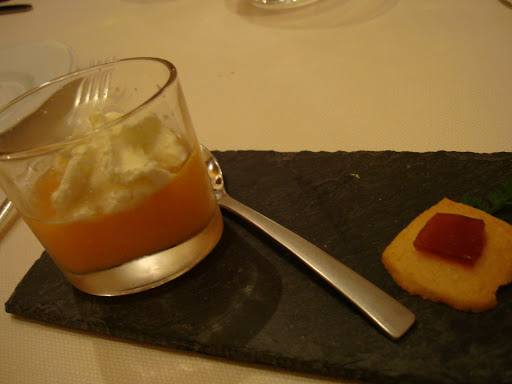 Amuse bouche at the hotel restaurant