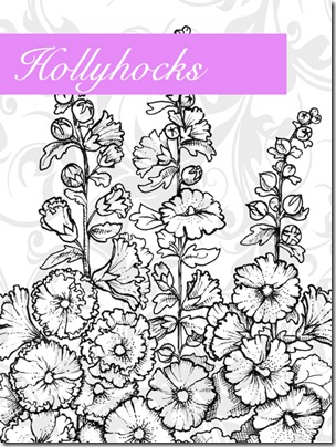 Hollyhocks Graphic
