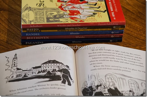 Great Musician Series Biographies for homeschool music curriculum Great Musician Series Biographies for homeschool music curriculum