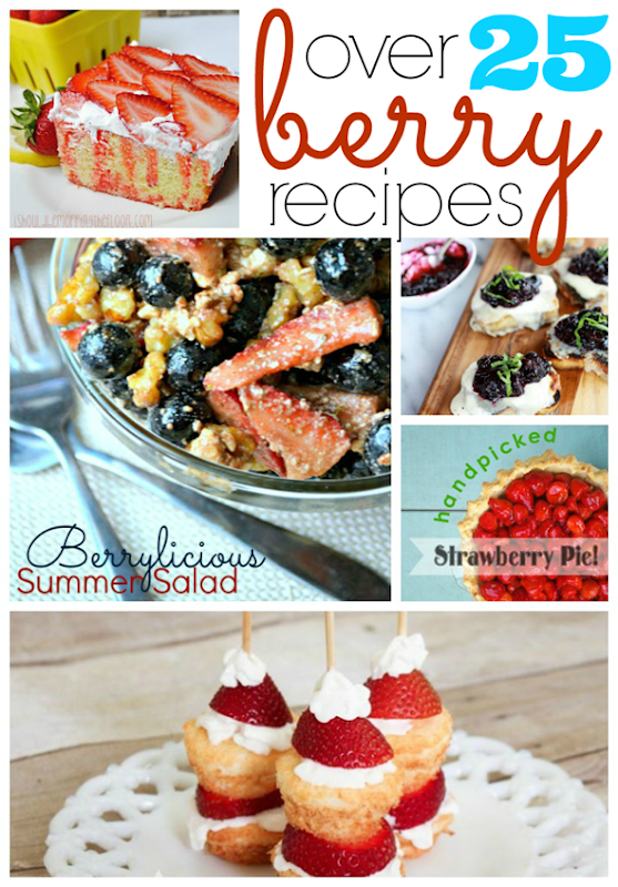 Over 25 Berry Recipes #linkparty #feature #gingersnapcrafts