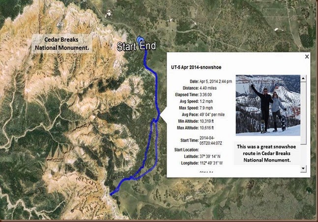 Cedar City-5 Apr 2014-snowshoe