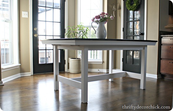 IKEA table to farmhouse table