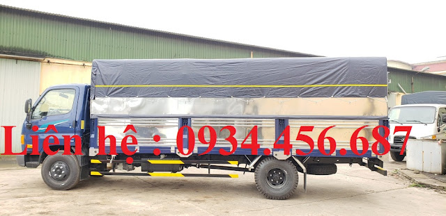 Xe tải Hyundai 110sl thùng bạt dài 5m7 Xe tải Hyundai 110sl thùng bạt dài 5m7