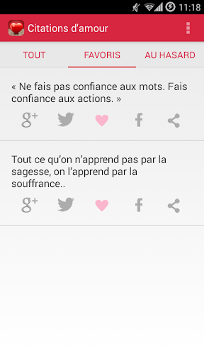 【免費娛樂App】Citations d'amour-APP點子