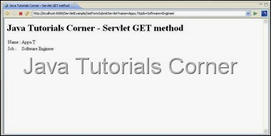 servlet form submit output