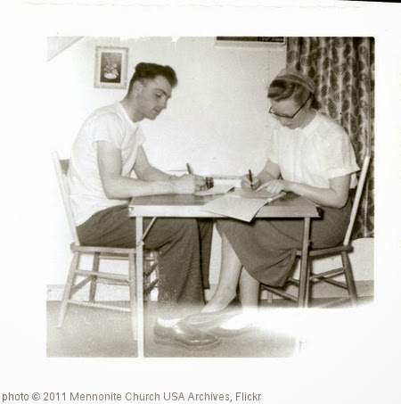 'Writing Home In Calling Lake Alberta' photo (c) 2011, Mennonite Church USA Archives - license: http://www.flickr.com/commons/usage/