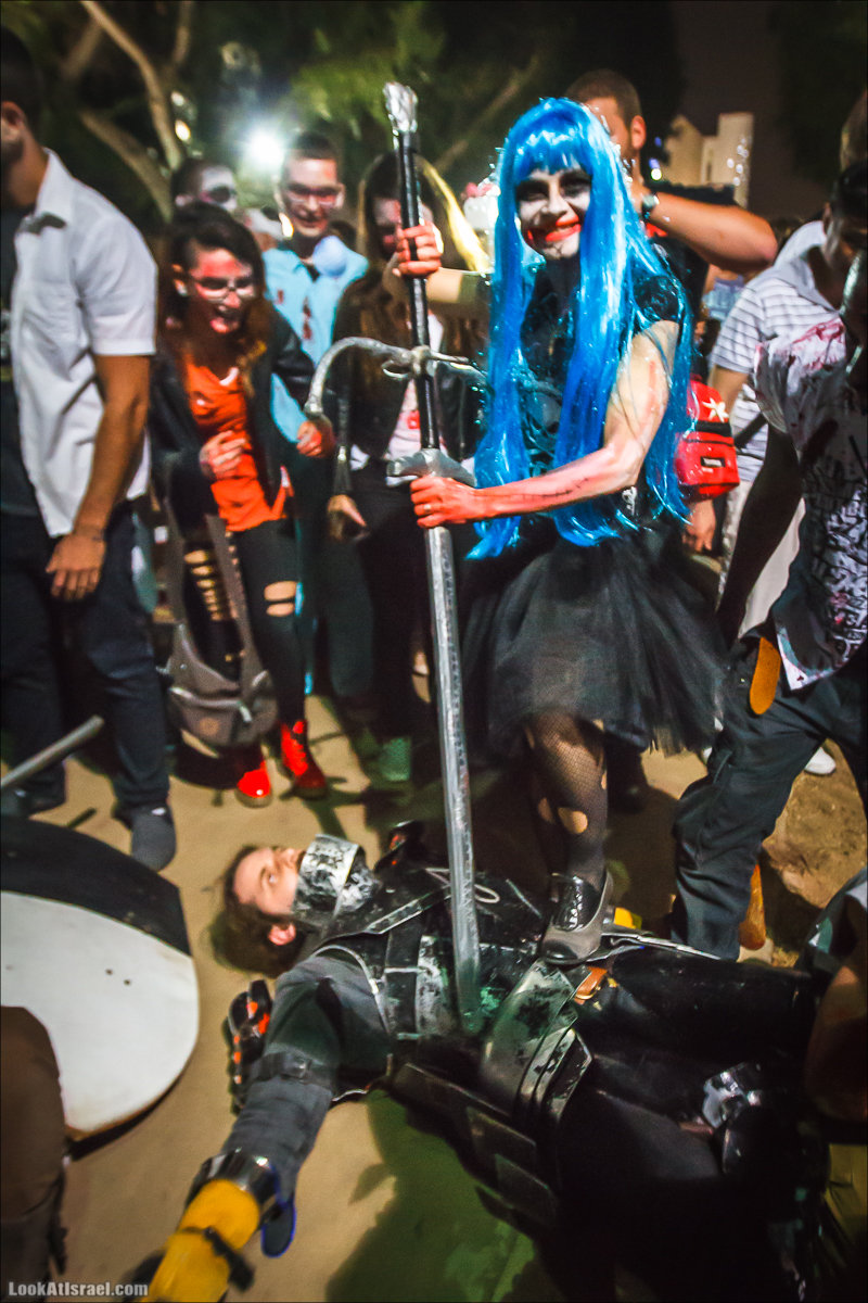 LookAtIsrael.com - Парад зомби в Тель Авиве | Zombie walk TLV, Tel Aviv 2015 |  מצעד זומבים בתל אביב, צעדת הזומבים, זומבי ווק