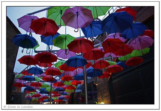 Umbrella Installation at Borough Market