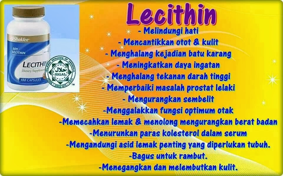 Vitamin Anda Sihat & Selamat Kelebihan & Khasiat Lecithin Shaklee