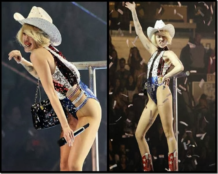 Miley Cyrus 2014 Bangerz Tour Weird Photos (7)