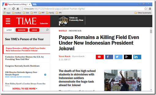 west papua killings