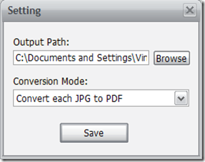 JPG To PDF Setting