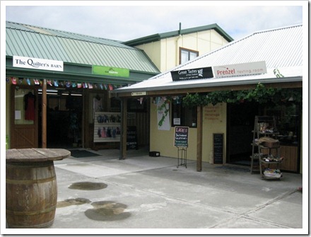 The Vines complex, Blenheim. A group of specialised boutique shops.