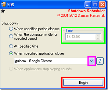 SDS (Shutdown Scheduler)