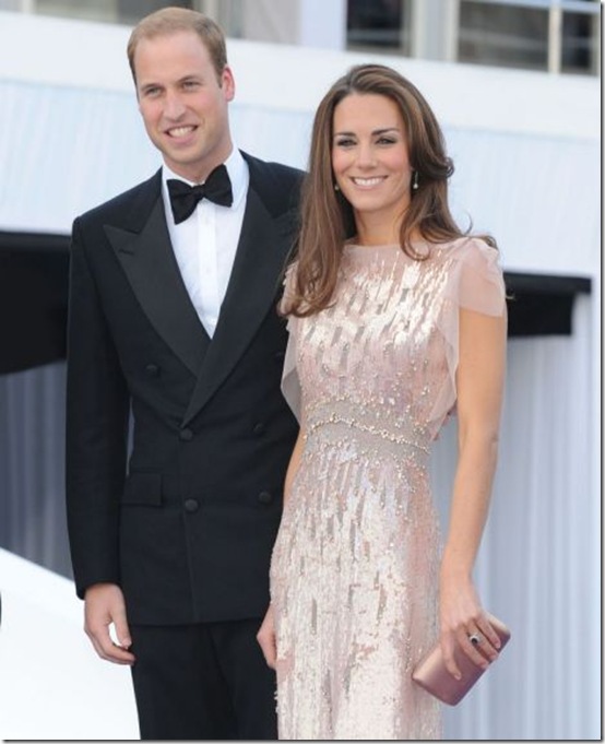ARK Gala dinner at Kensington Palace, Kate wore a pink dress designed by Jenny Packham