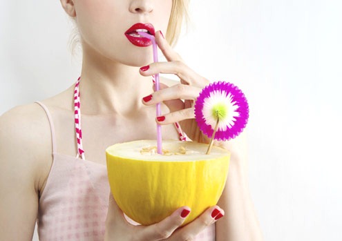 O melão é calmante e diurético - Imagem: Getty Images suco-melao