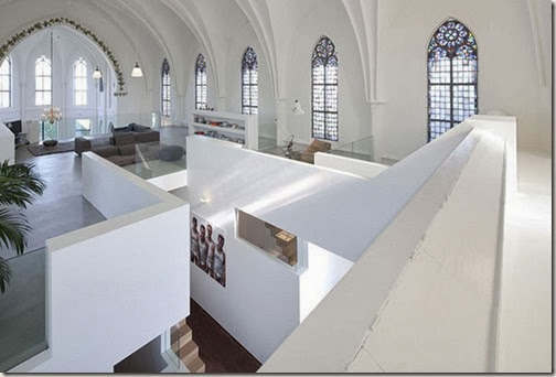Gothic-Church-Turned-into-White-Contemporary-Home-in-2009-Second-Floor-800x539