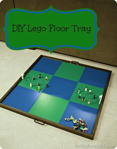 How to Make a DIY Hideaway Lego and Puzzle Tray, Thrifty Decor Chick