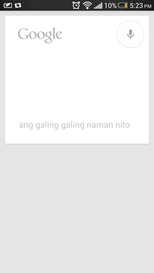Google Now Filipino