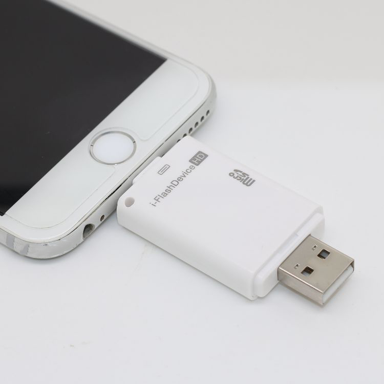 Đầu đọc thẻ cho iPhone 5, 6, SE, 7 (199K) | Phụ kiện sáng tạo