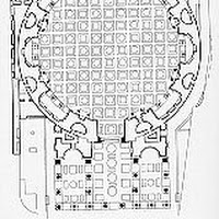 16.- Panteón de Agripa, Planta y Sección cónica