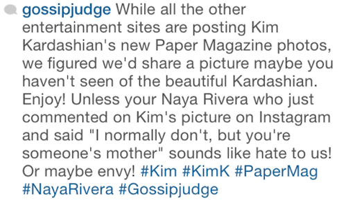Checkout what Actress Naya Rivera told Kim Kardashian About Her Paper Magazine Cover 7