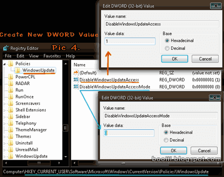 Creat New dword(32bit) value