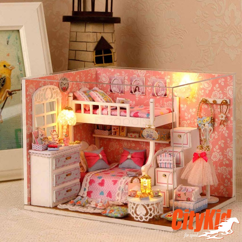 Mô hình nhà gỗ diy Cute Room H-006 Mô hình nhà gỗ DIY Cute Room H-006