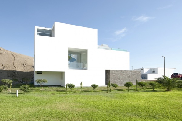 Fachada fachada moderna casa en la playa