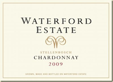 Waterford Chardonnay etiket Waterford Chardonnay etiket