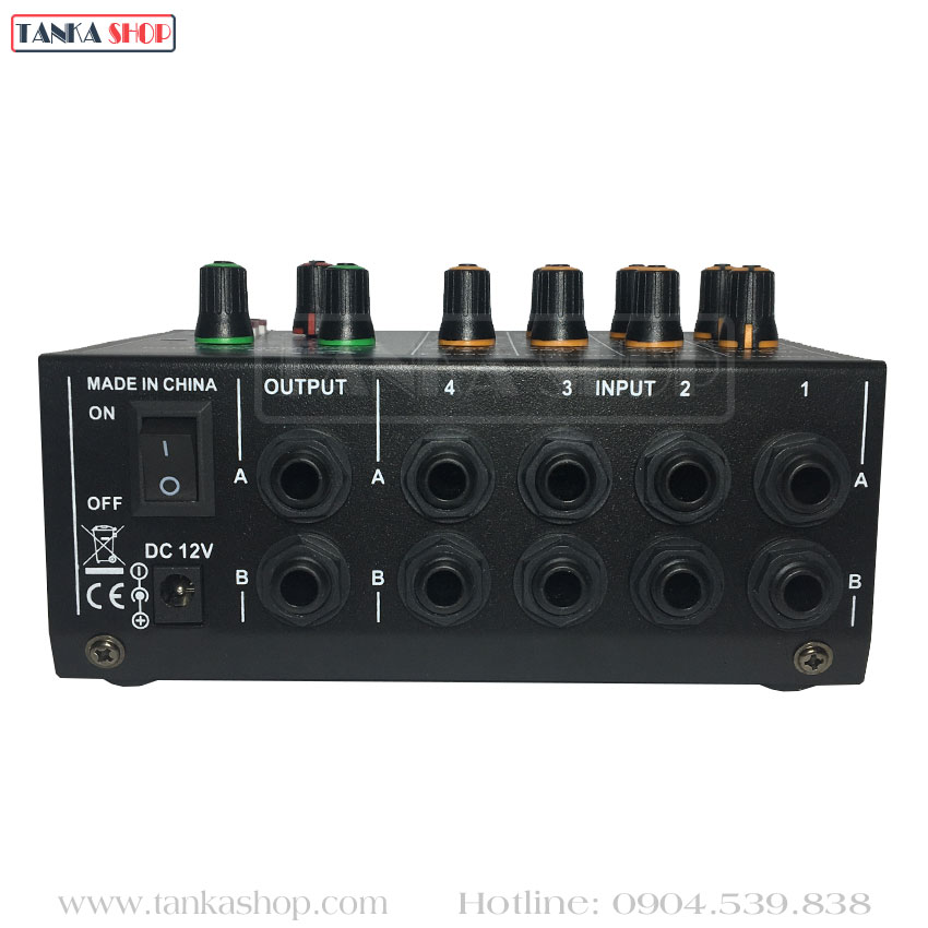 Bộ trộn âm thanh 4 kênh Mixer MIX-428E Bộ trộn âm thanh 4 kênh Mixer MIX-428E