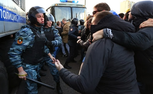 Фотографии беспорядков в Бирюлево