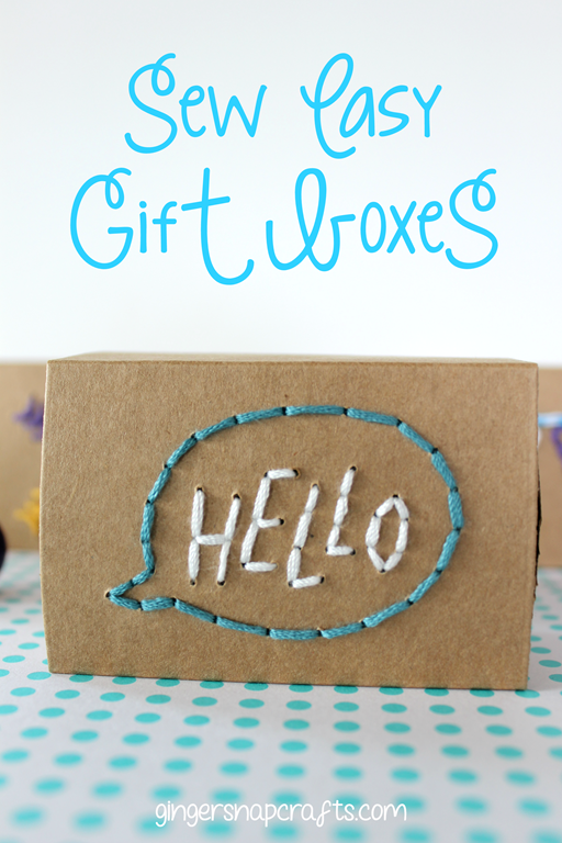 Sew Easy Gift Boxes at GingerSnapCrafts.com #wermemorykeepers #lifestylestudios #papercraft #seweasy