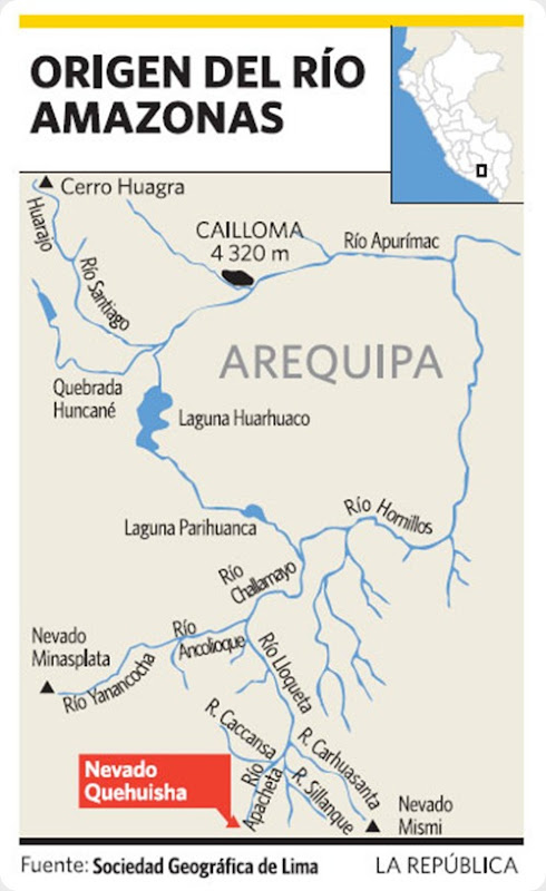 Demandan proteger zona donde nace río Amazonas