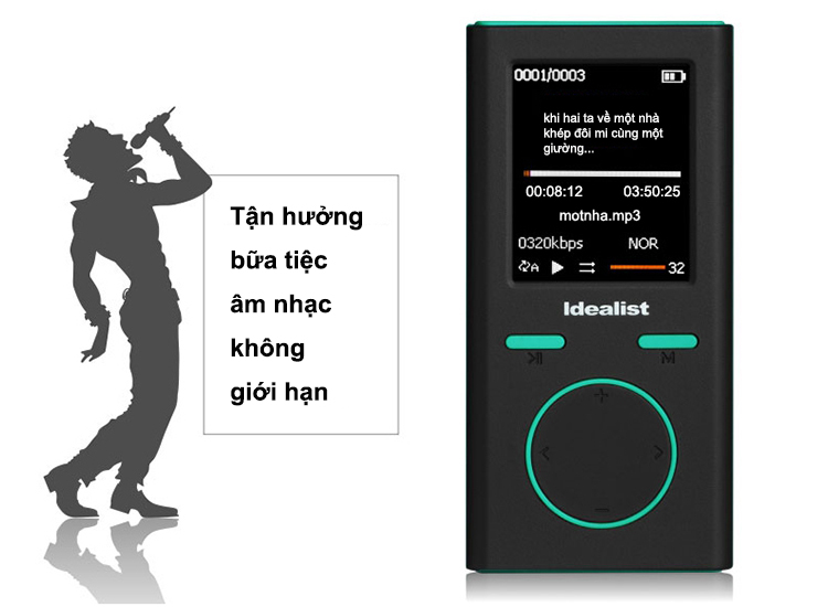 Máy nghe nhạc MP3 Hifi Lossless Idealist S1811 Idealist S1811