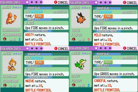 Pokemon Emerald Legendary Starter Hack