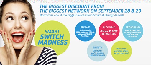 Smart Switch Madness Sale - iPhone 4S Plan 1500