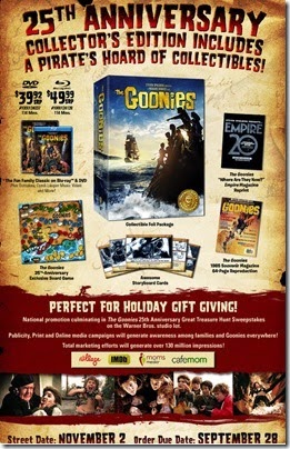 The-Goonies-25th-Anniversary-Collector-Edition-sell-sheet The-Goonies-25th-Anniversary-Collector-Edition-sell-sheet