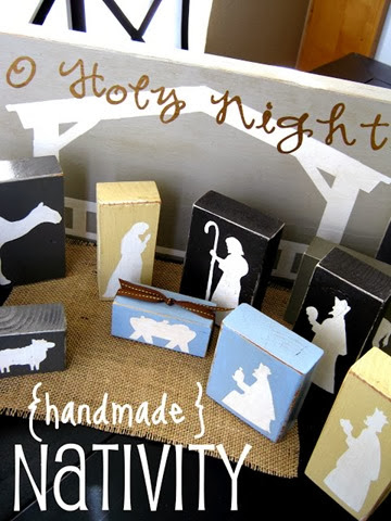 handmade nativity set