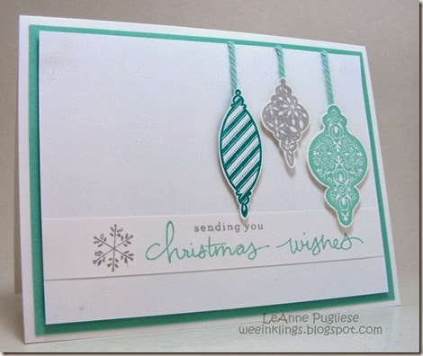 LeAnne Pugliese WeeInklings Merry Monday 97 Endless Wishes Tree Trimmings Stampin Up Christmas
