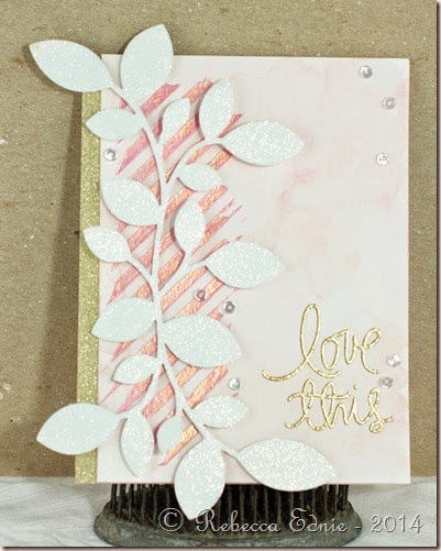 rose gold love this card