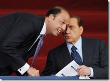 Angelino Alfano e Silvio Berlusconi