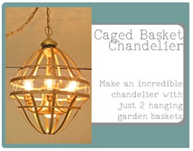 Caged Basket Chandelier