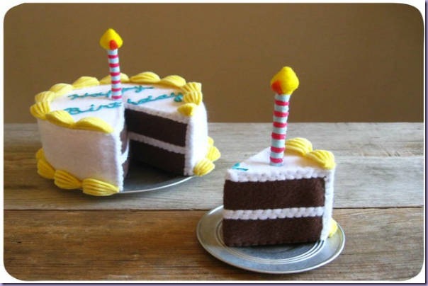 comidinhas-feltro-bolo-aniversário-vela